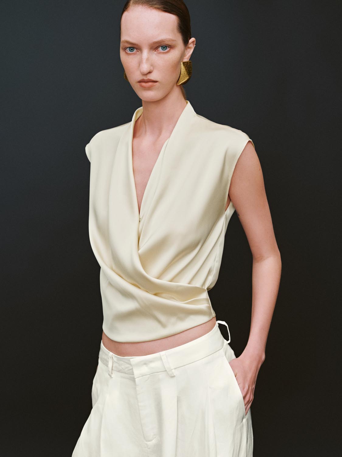 Crossover Overhead Sleeveless Shirts