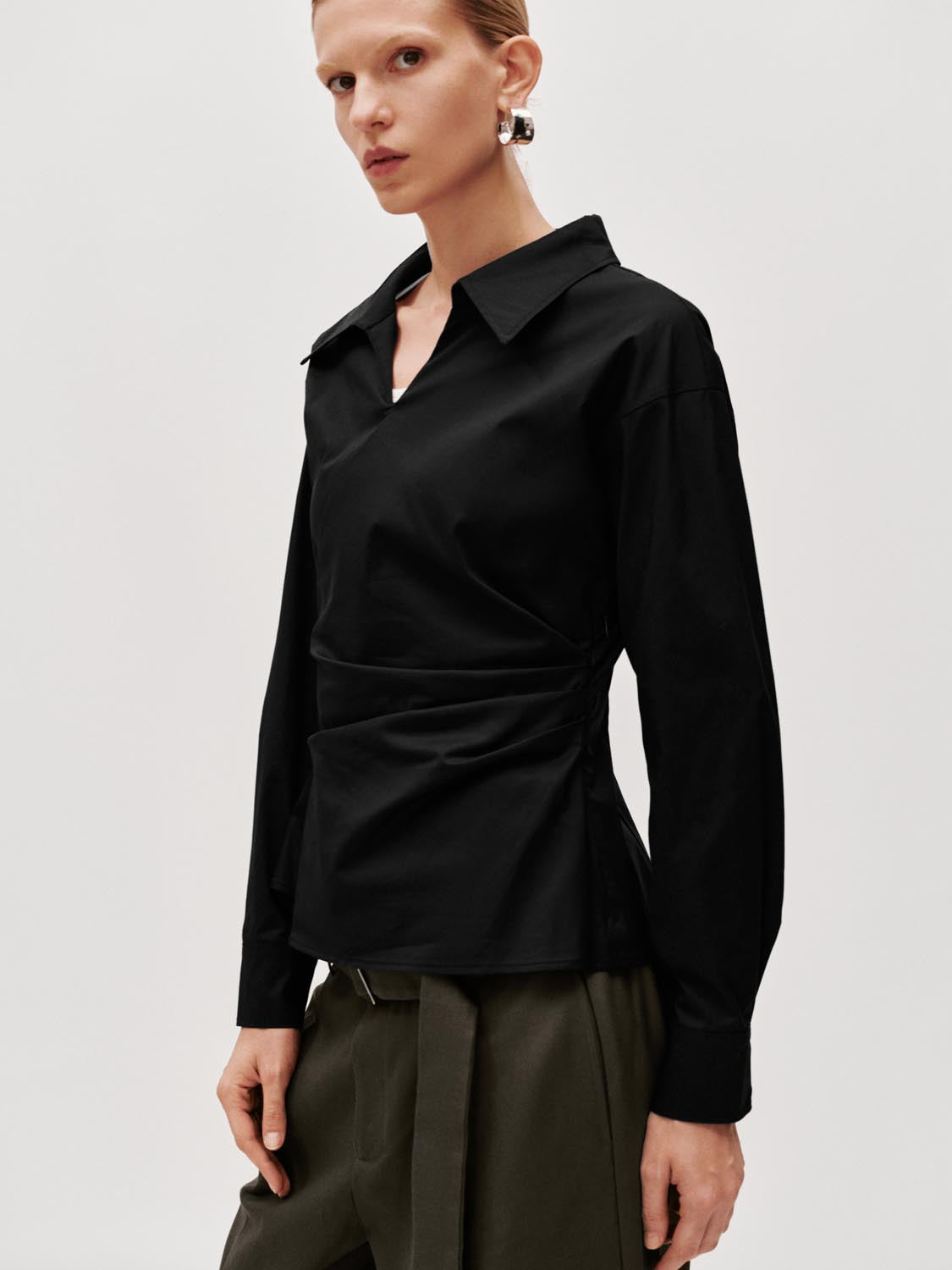 Asymmetric Tailored Overhead Shirts