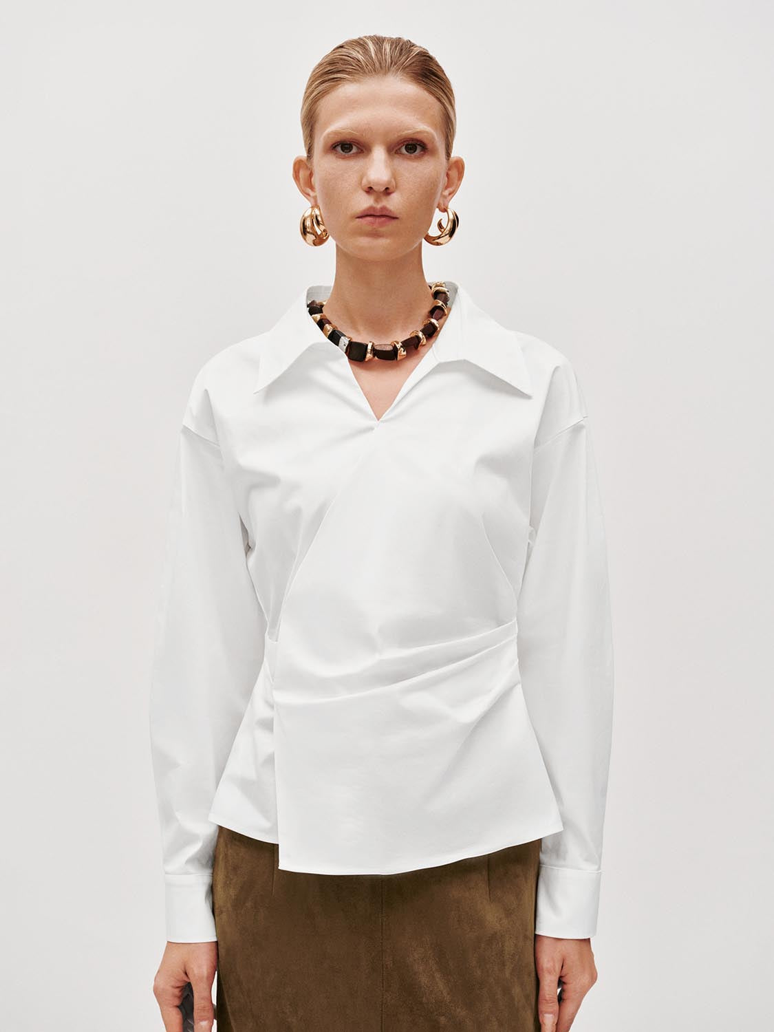Asymmetric Tailored Overhead Shirts