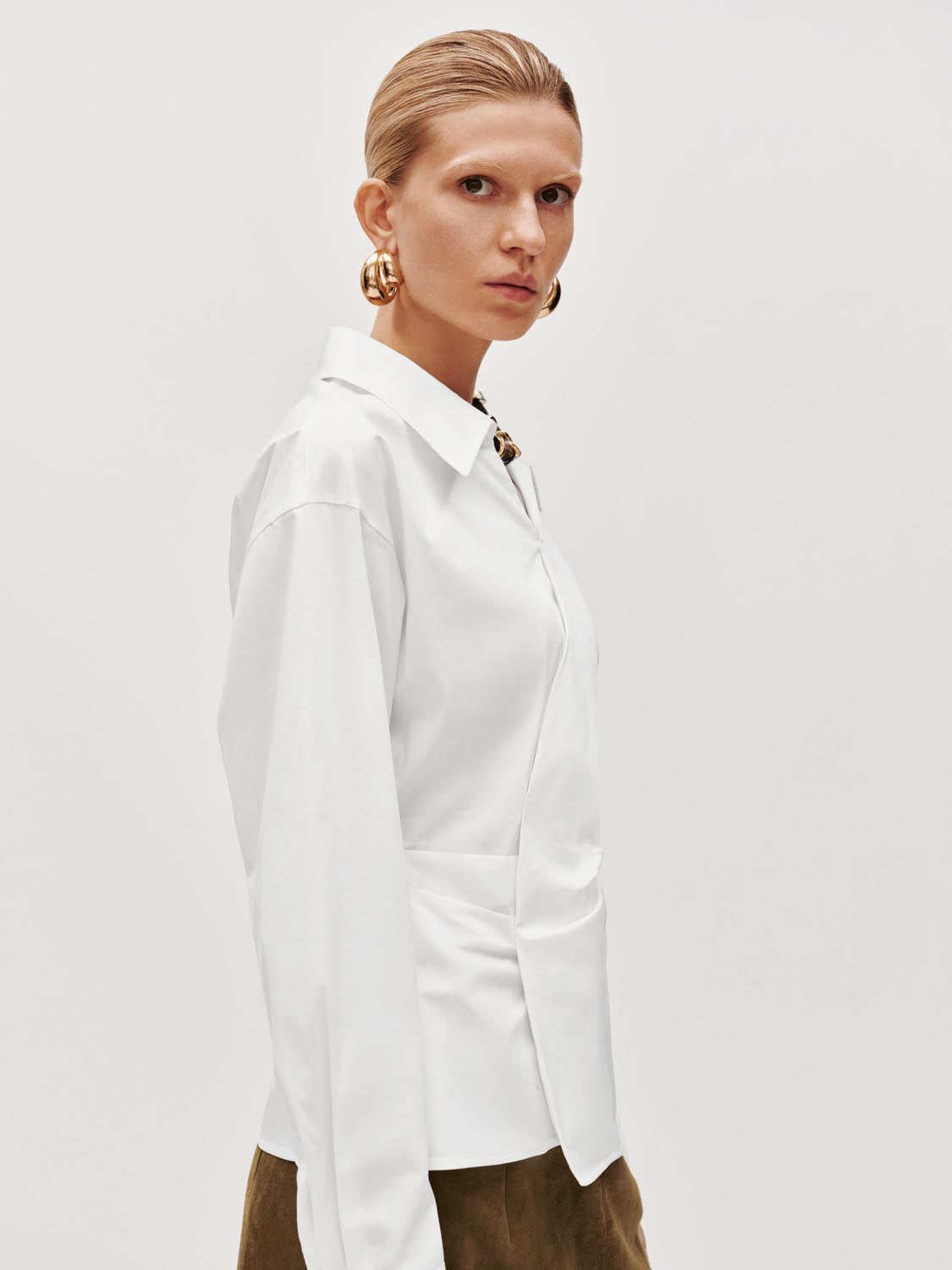 Asymmetric Tailored Overhead Shirts