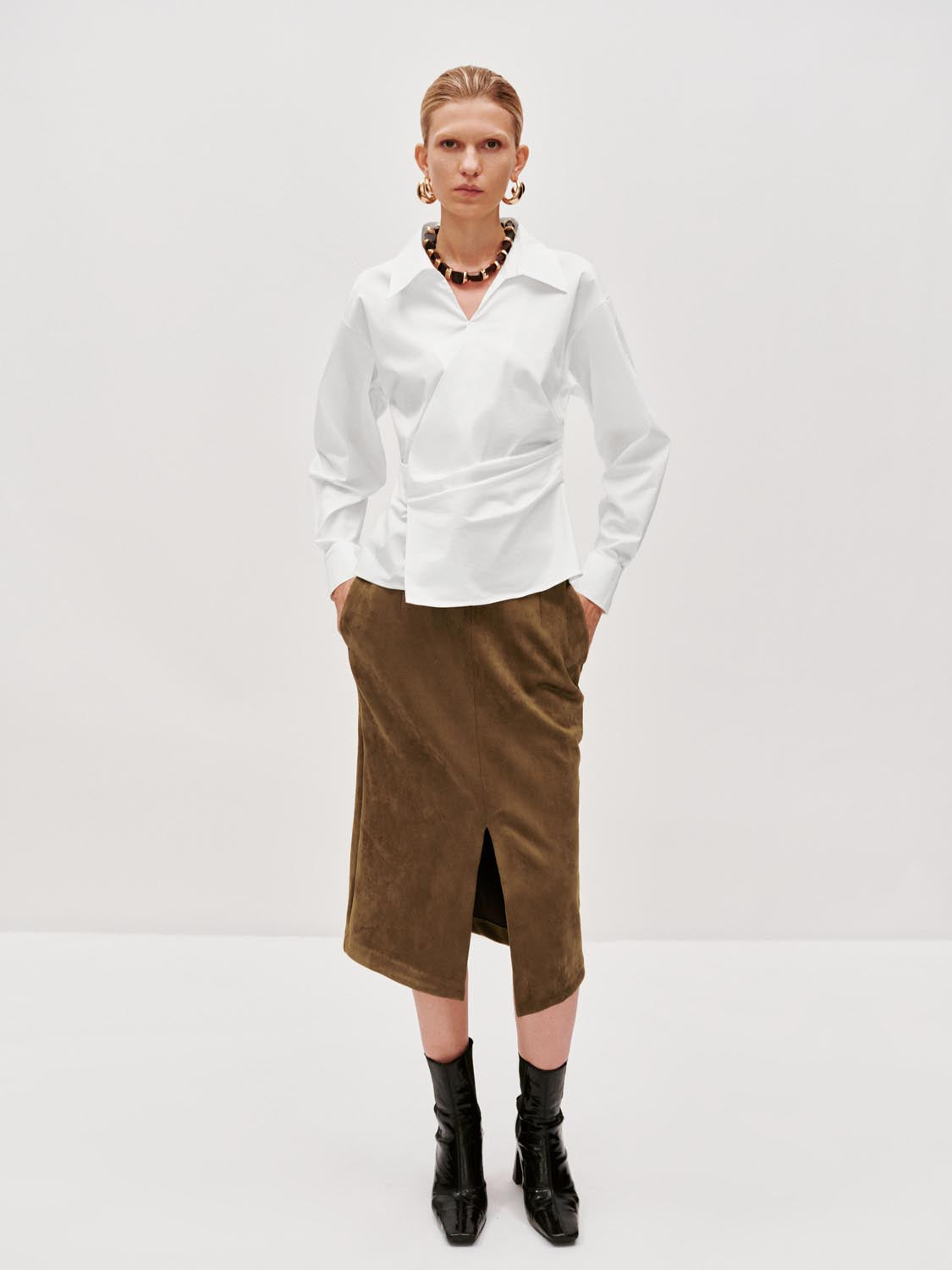Asymmetric Tailored Overhead Shirts