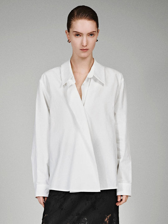Asymmetric Placket Shirts