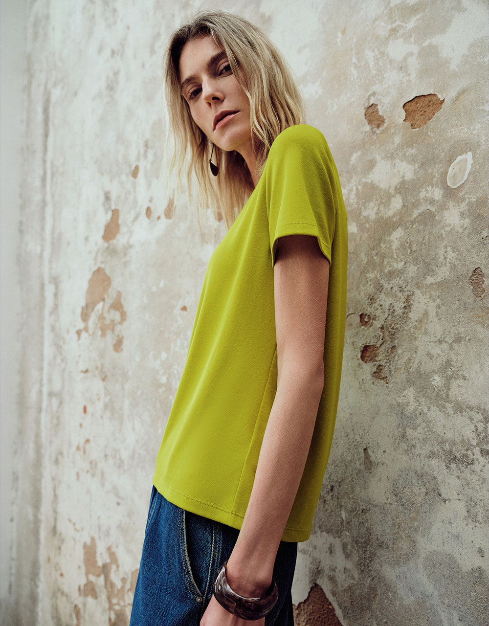 Crew Neck Straight T-Shirt