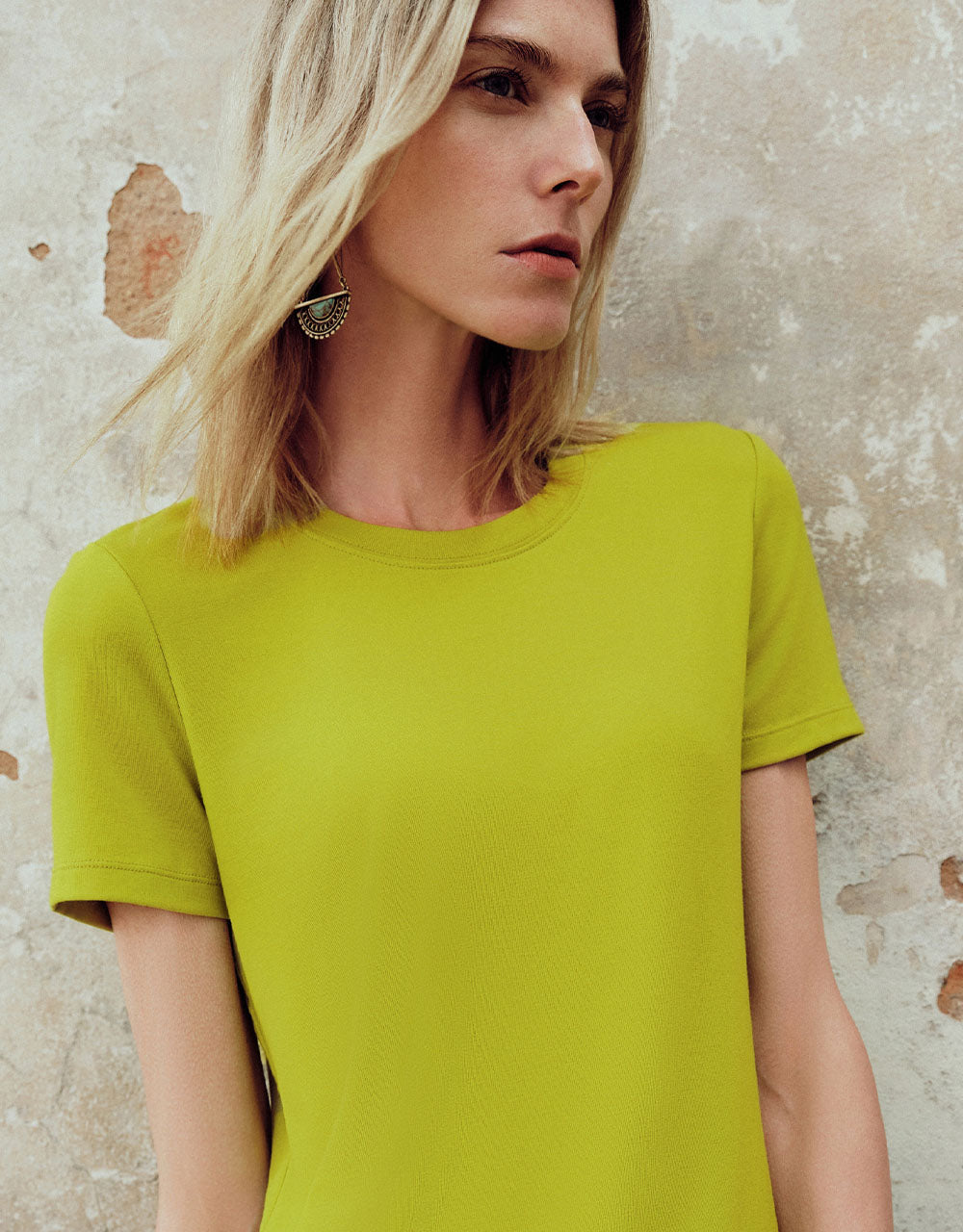 Crew Neck Straight T-Shirt