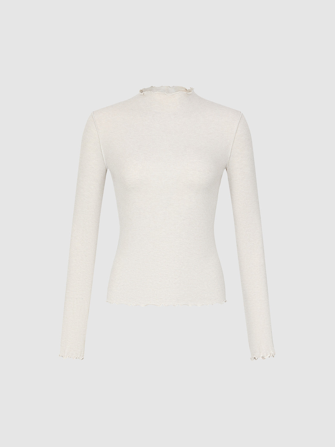 Frill Trim Skinny T-Shirt