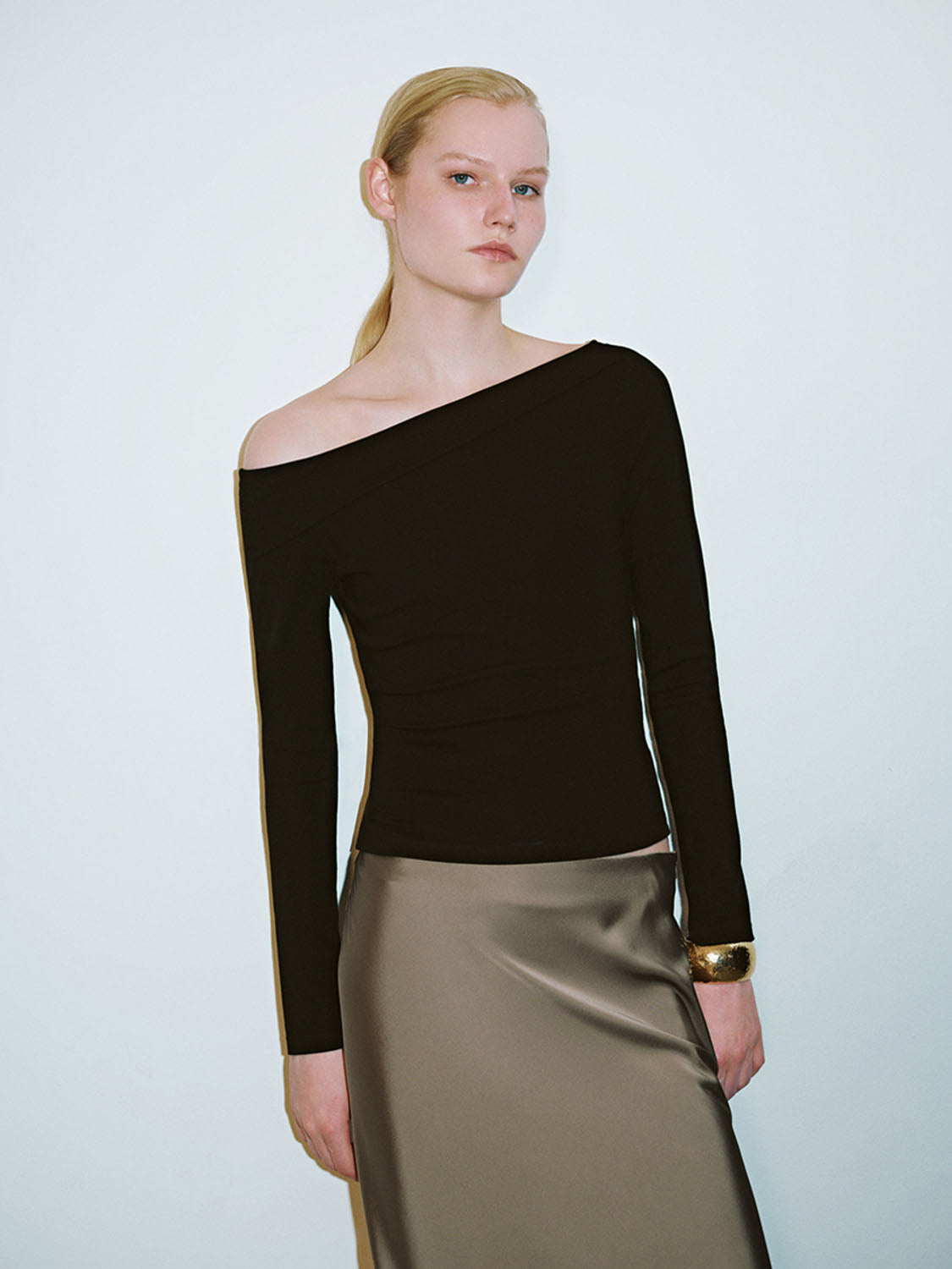 One Shoulder Skinny T-Shirts