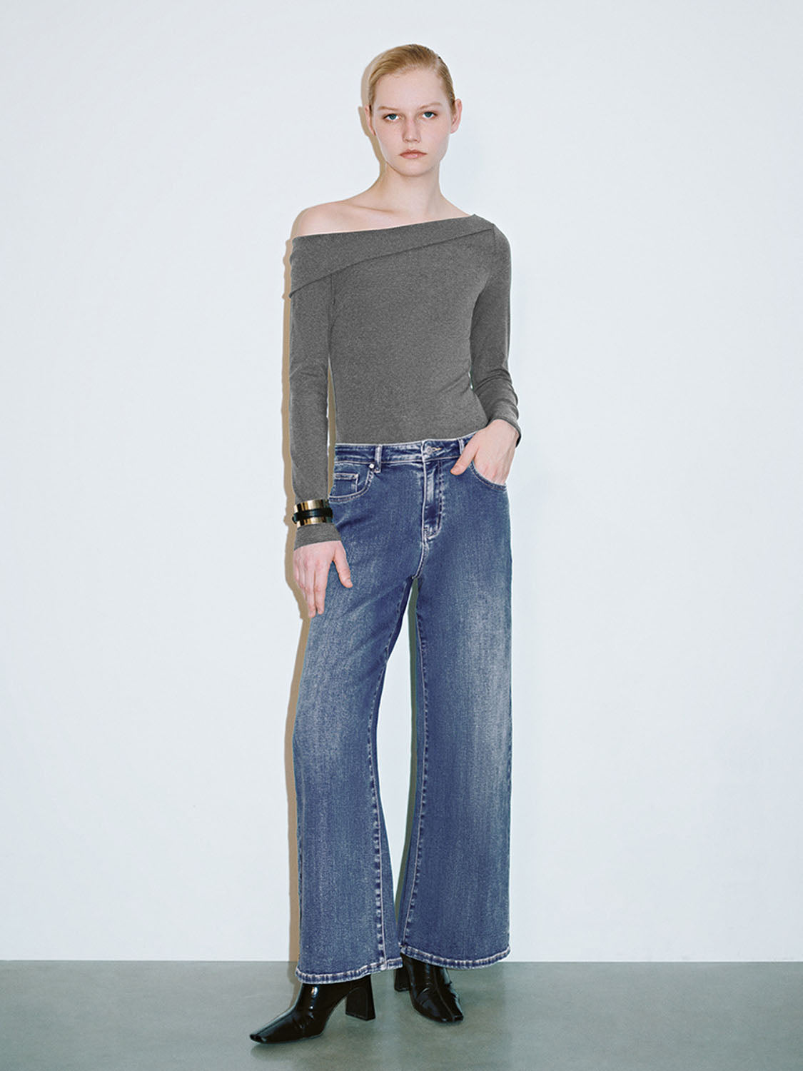 One Shoulder Skinny T-Shirts