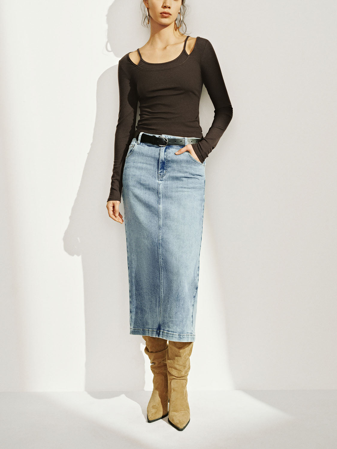 2 In 1 Skinny T-Shirts