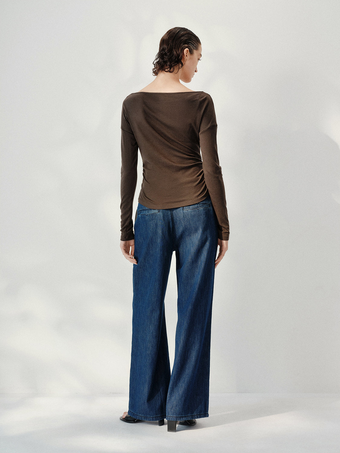 One Shoulder Long Sleeve T-Shirts