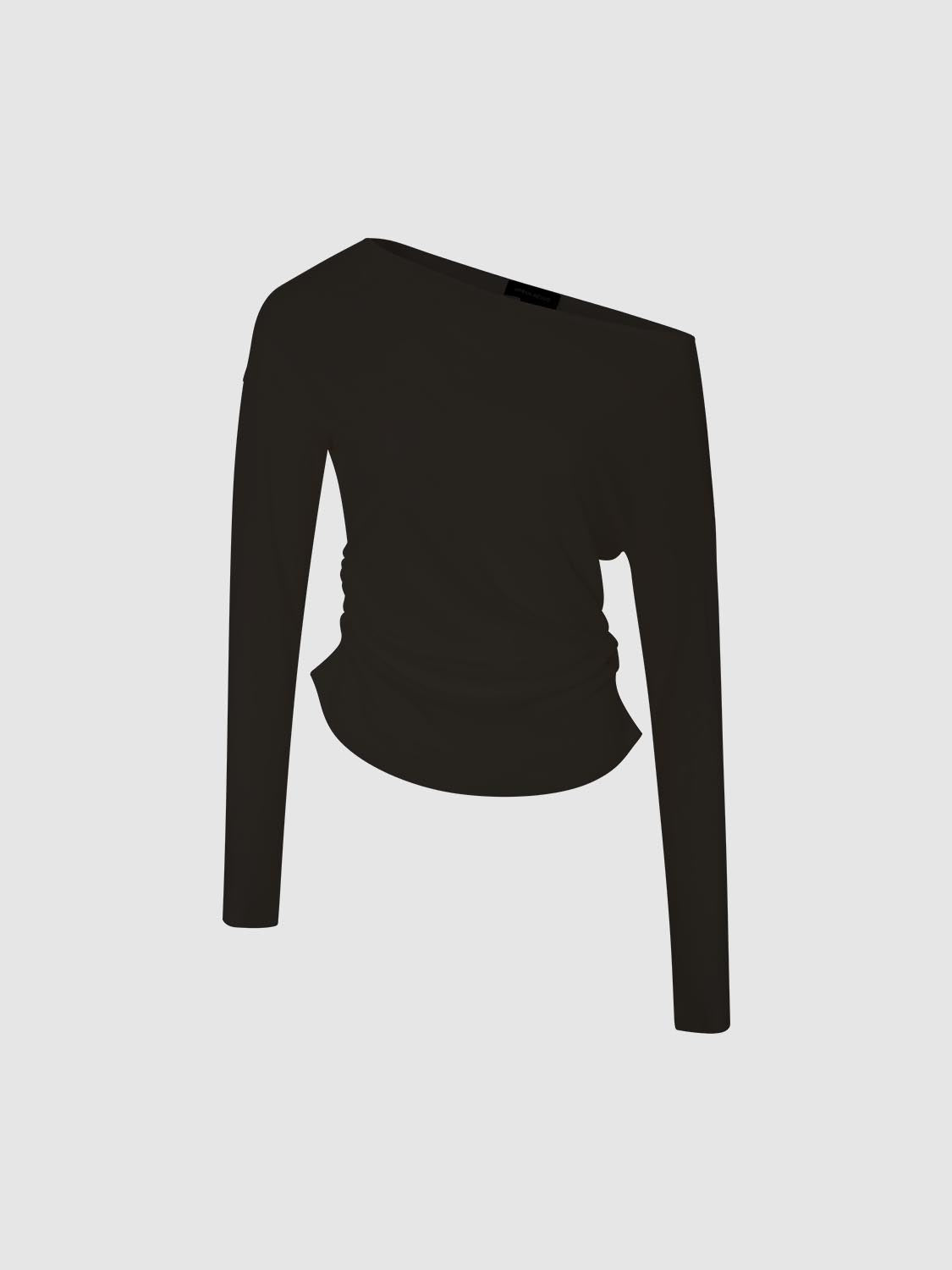 One Shoulder Long Sleeve T-Shirts