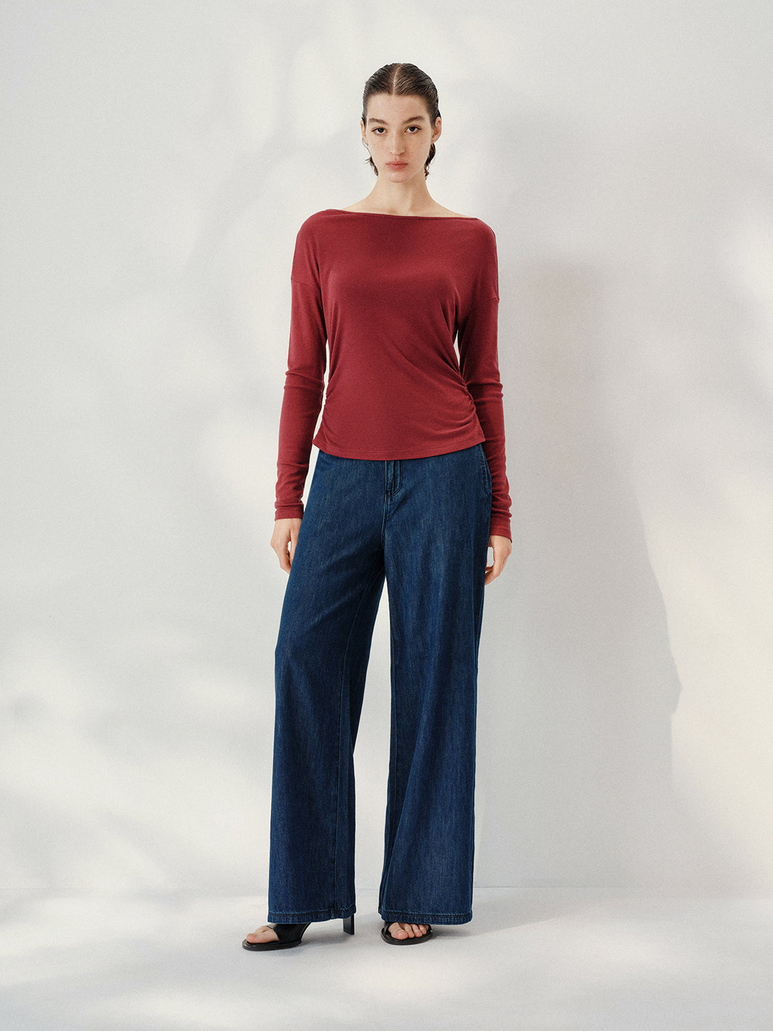 One Shoulder Long Sleeve T-Shirts