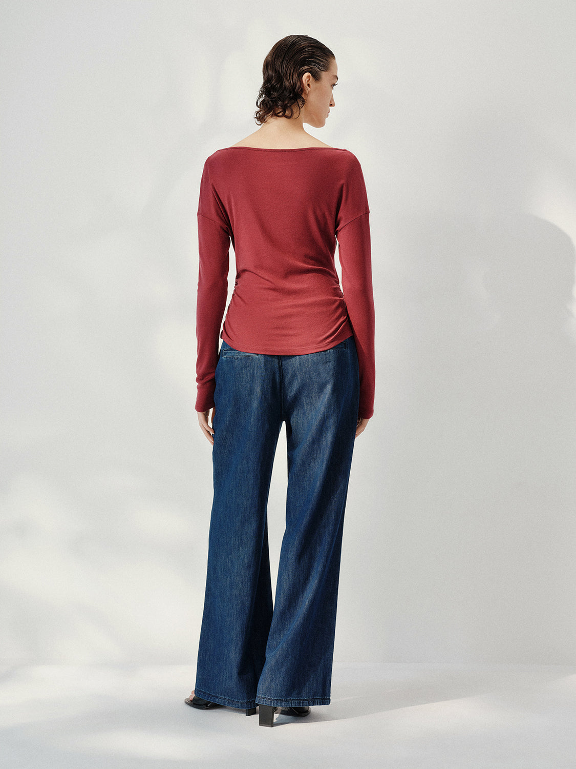 One Shoulder Long Sleeve T-Shirts