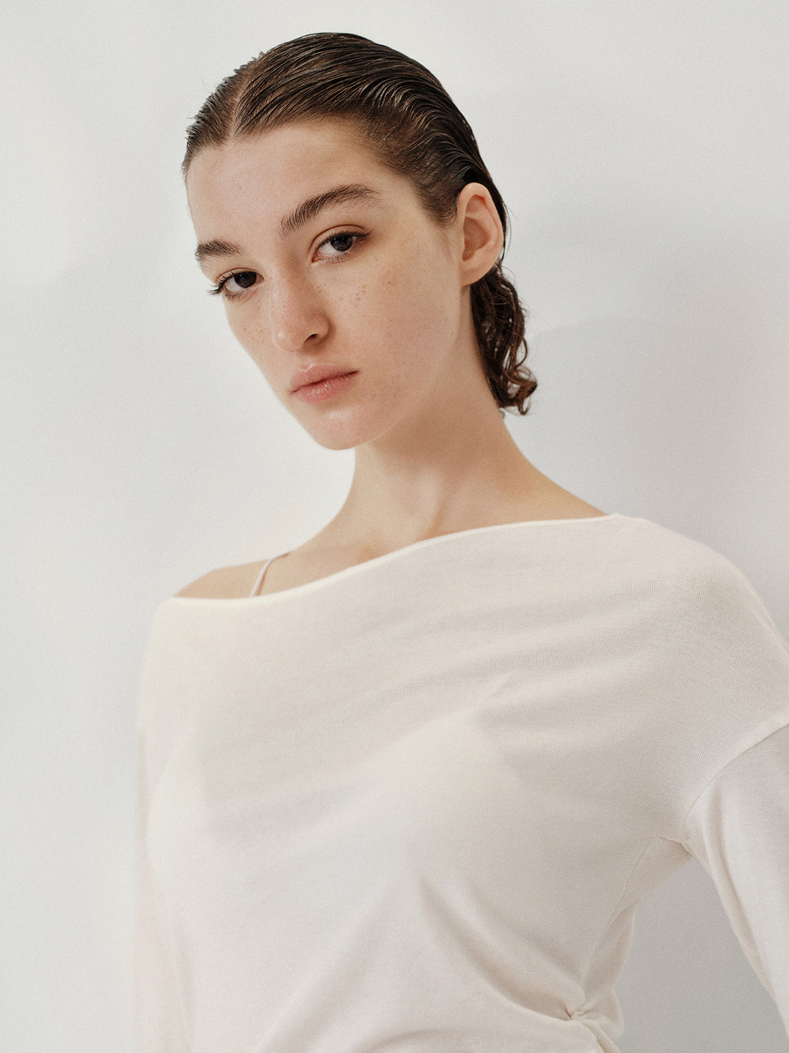 One Shoulder Long Sleeve T-Shirts