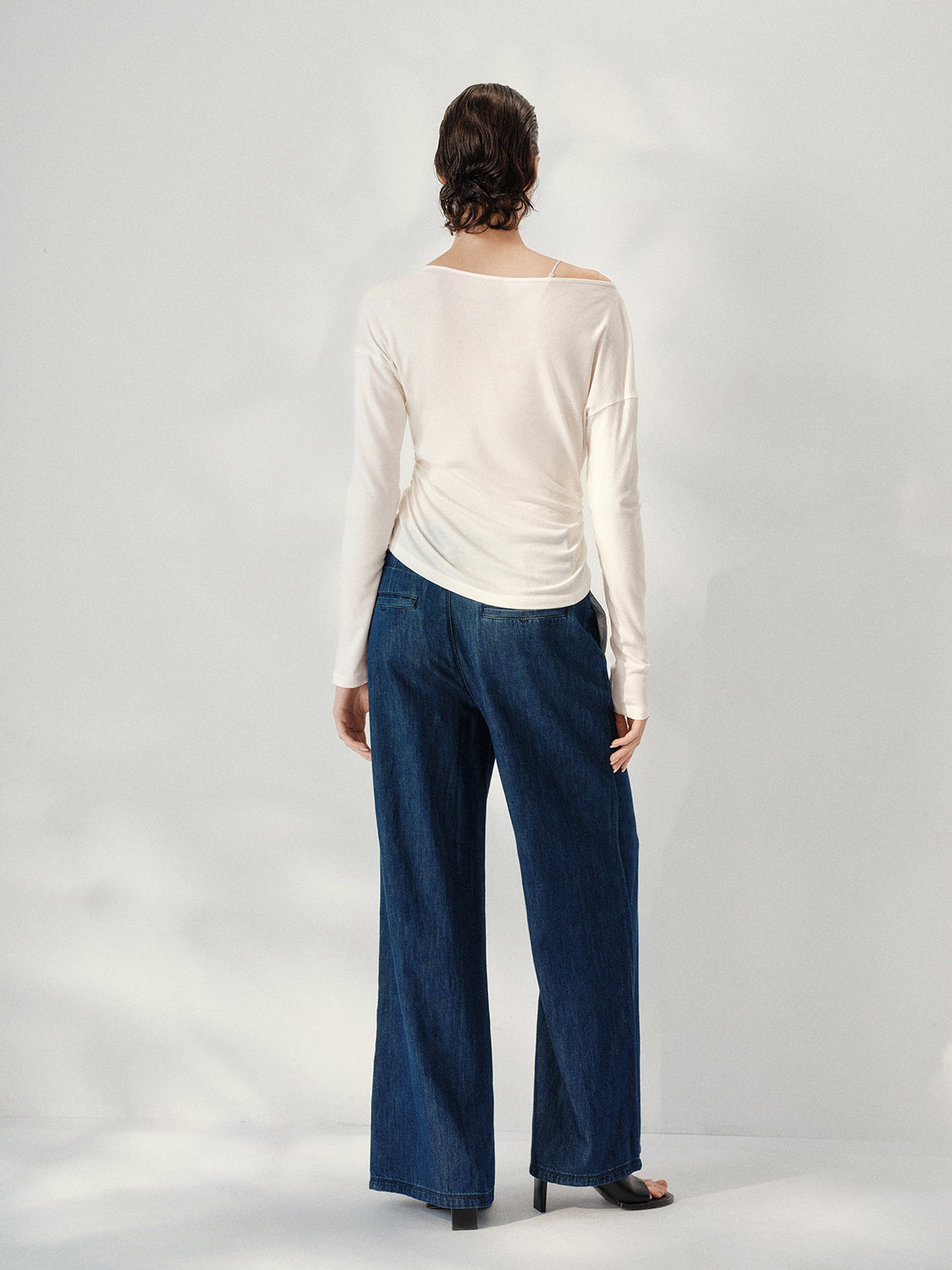 One Shoulder Long Sleeve T-Shirts