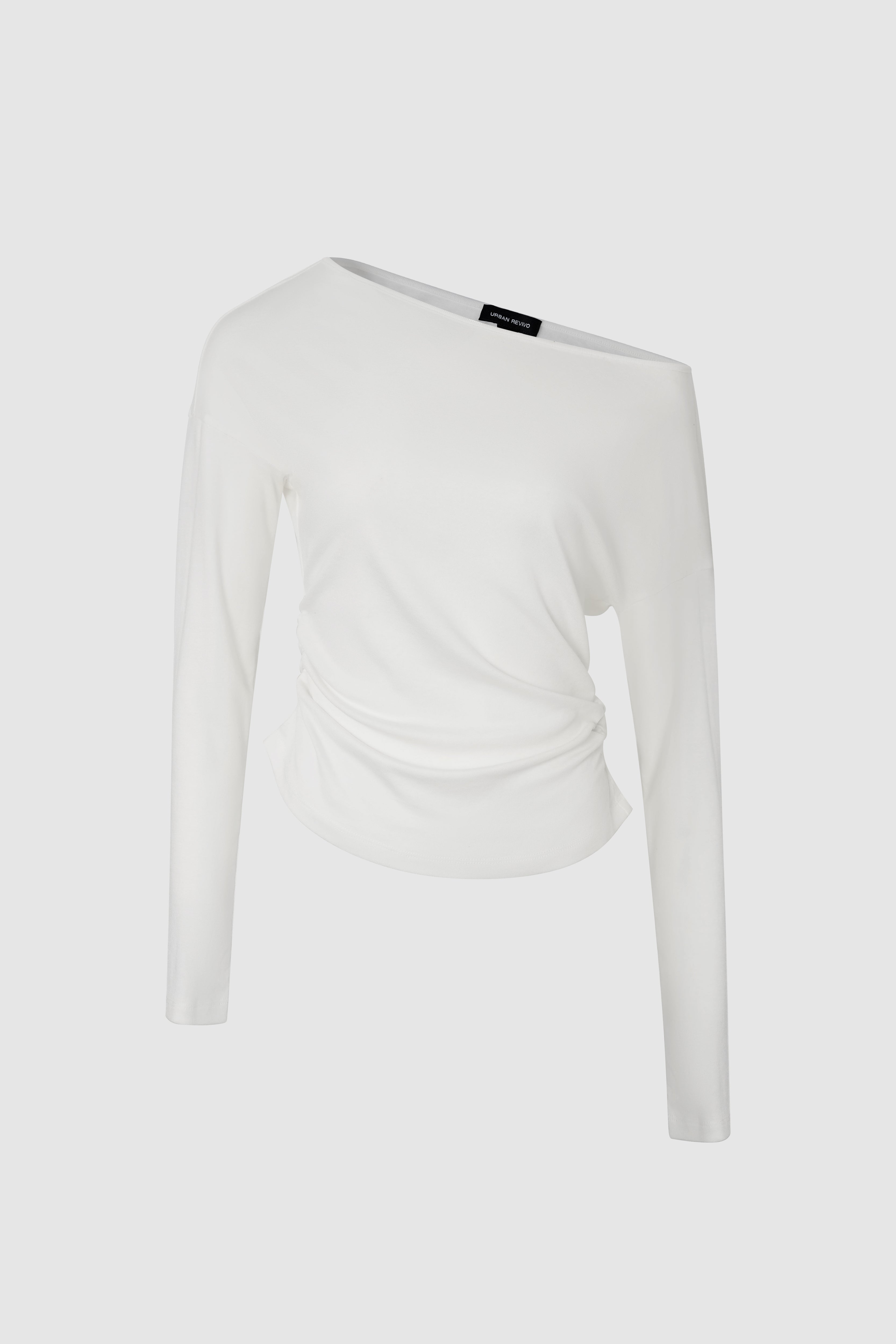 One Shoulder Long Sleeve T-Shirts