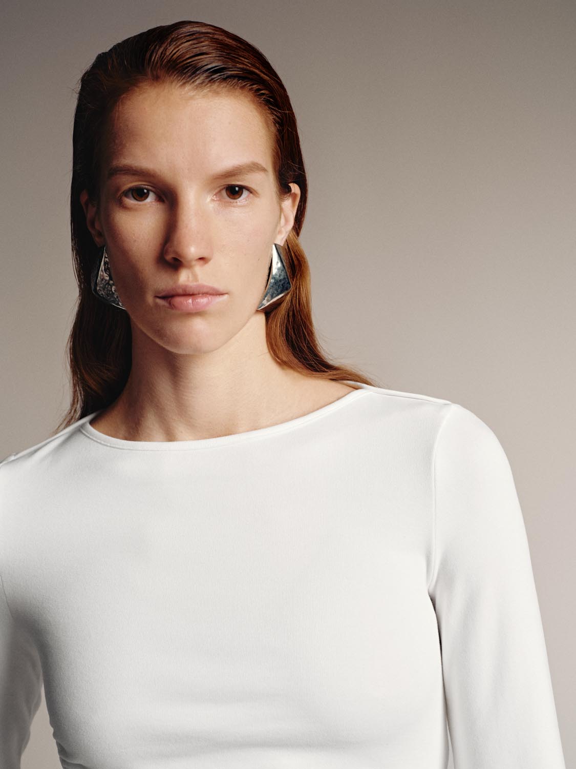 Ruched Long Flare Sleeve T-Shirts