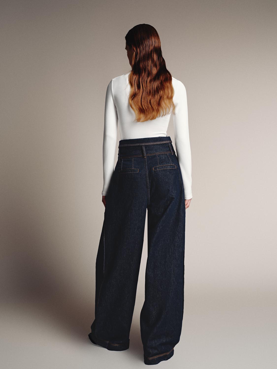 Ruched Long Flare Sleeve T-Shirts