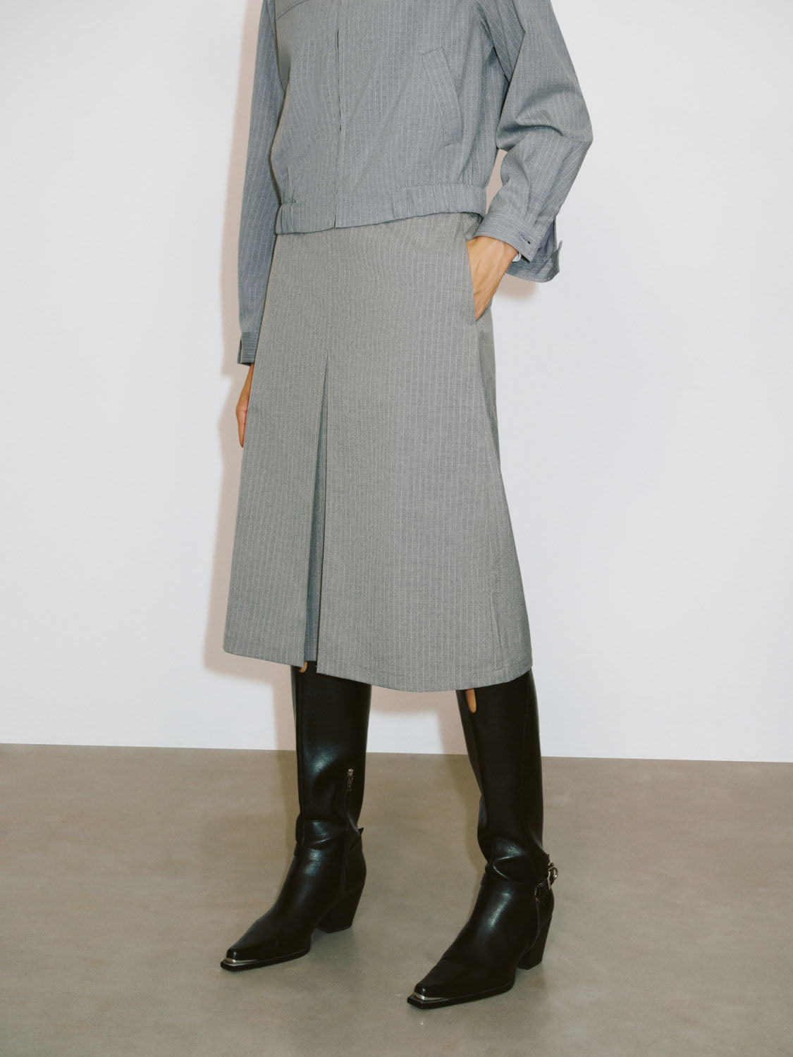 Midi A-Line Skirts