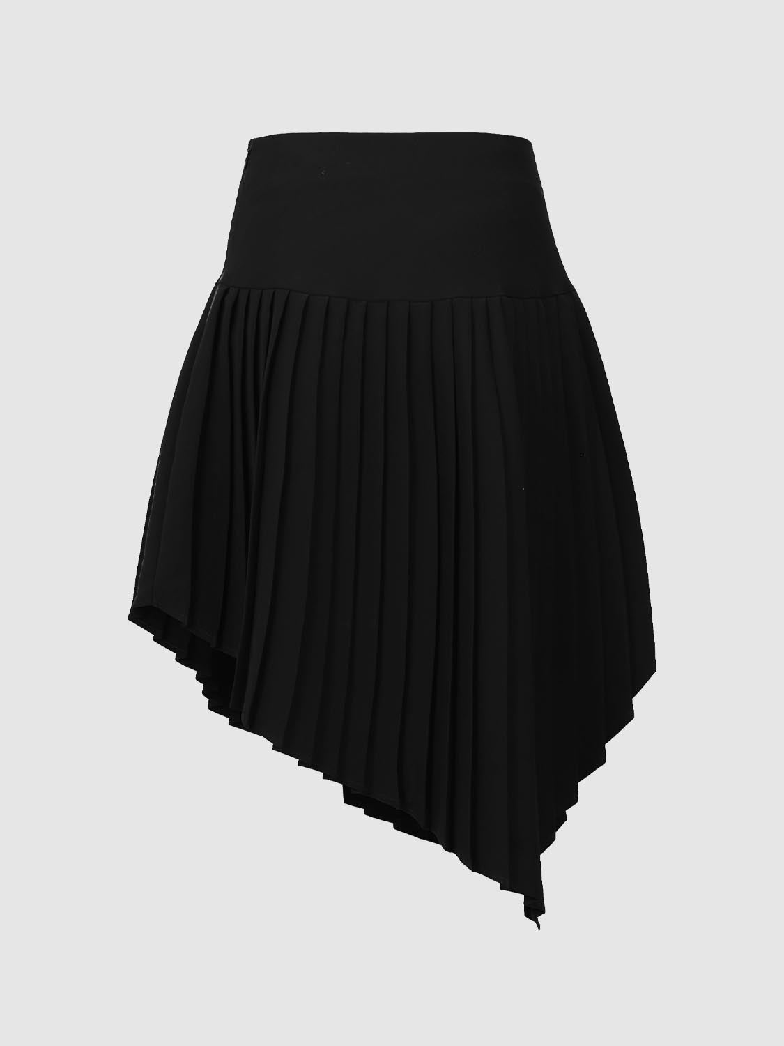 Pleated A-Line Skirts