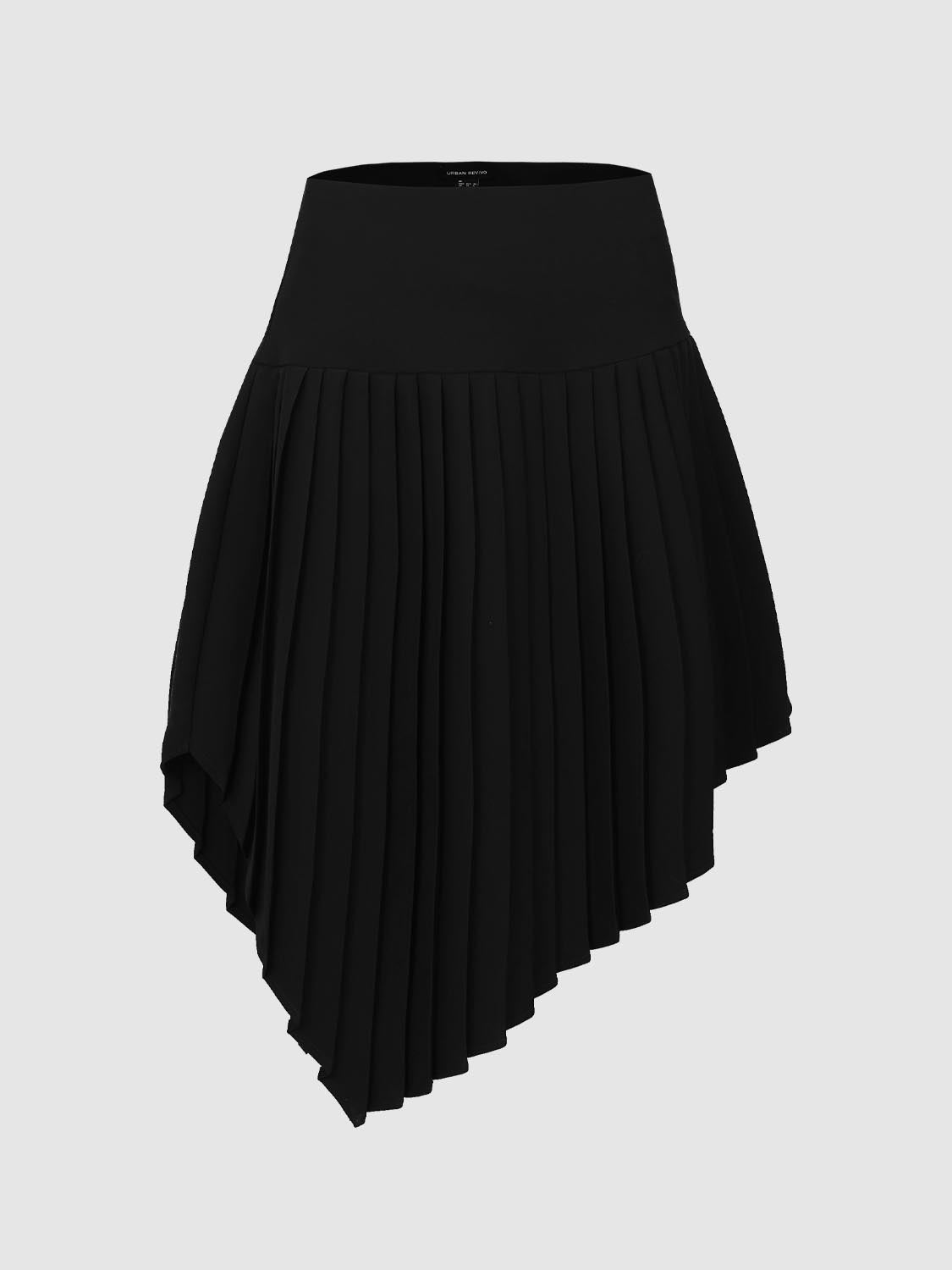 Pleated A-Line Skirts