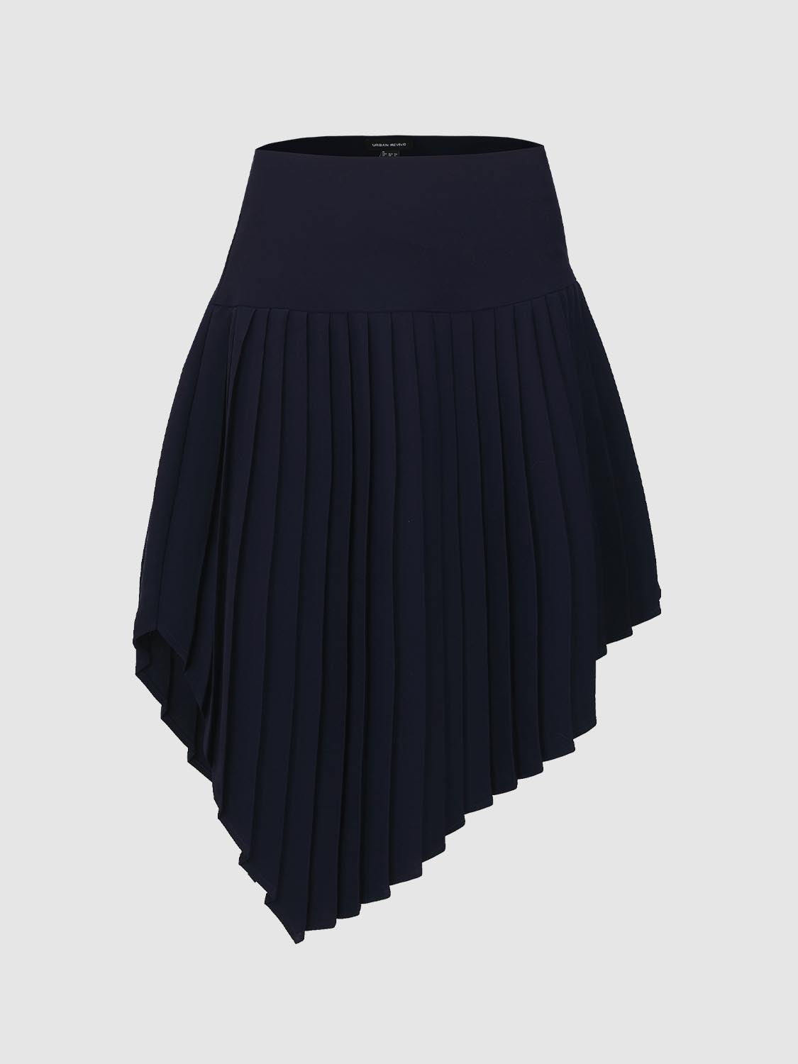 Pleated A-Line Skirts