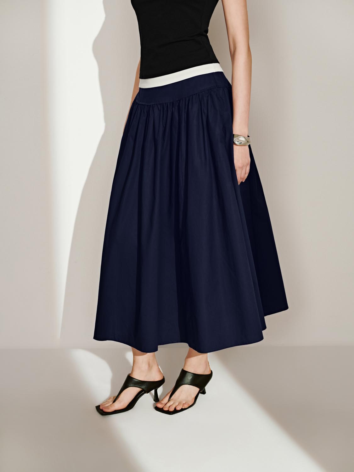 Midi Flared Skirts