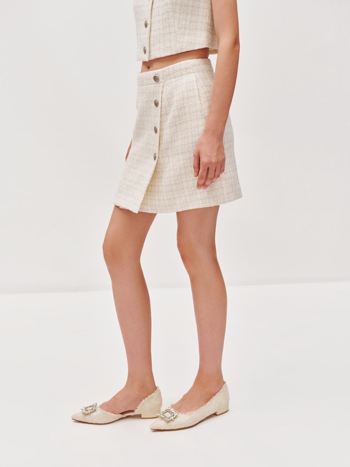 Tweed A-Line Skirts
