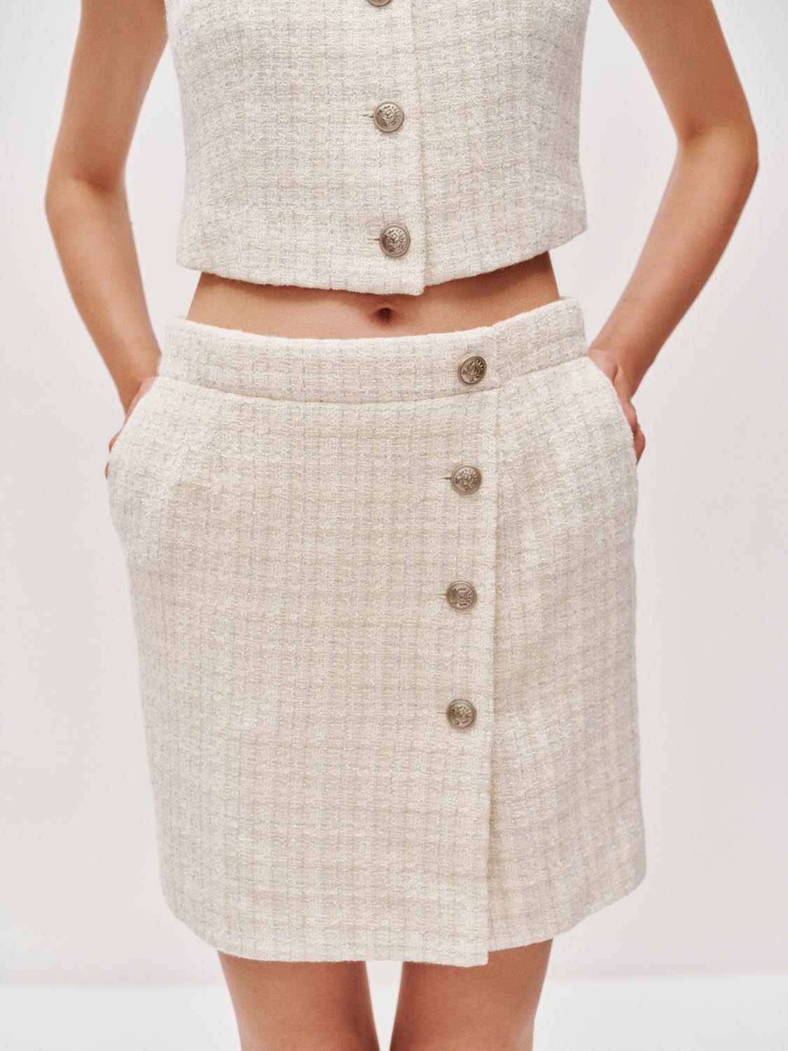 Tweed A-Line Skirts
