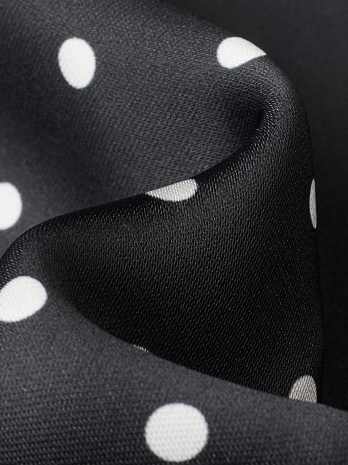 Polka Dotted Fishtail Midi Skirts