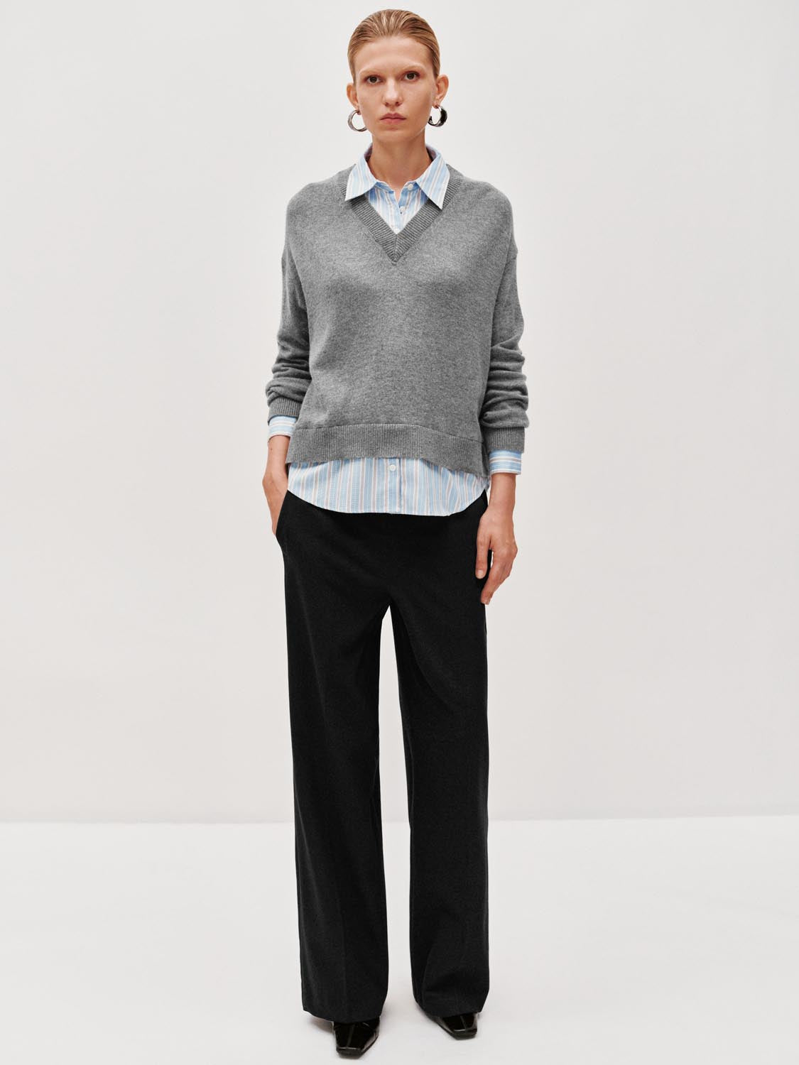 Tie Detail Wide Leg Pants