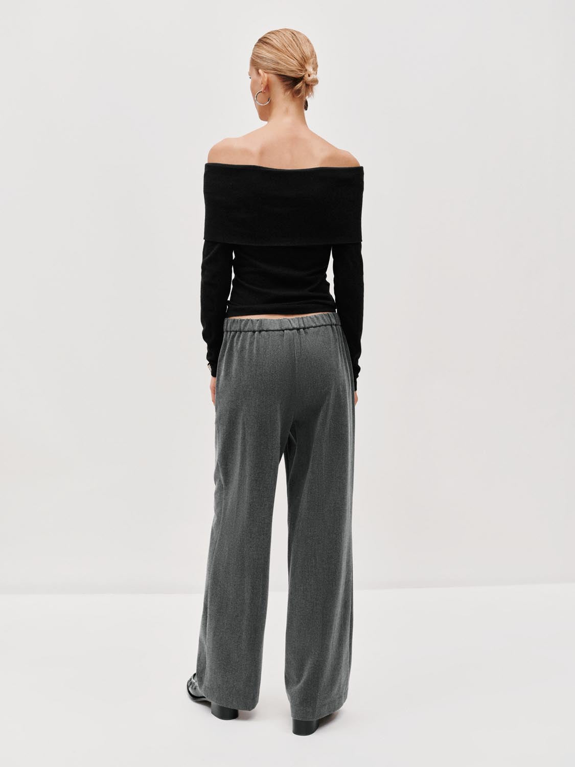 Tie Detail Wide Leg Pants