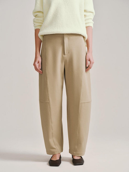 Loose Fit Barrel Leg Pants