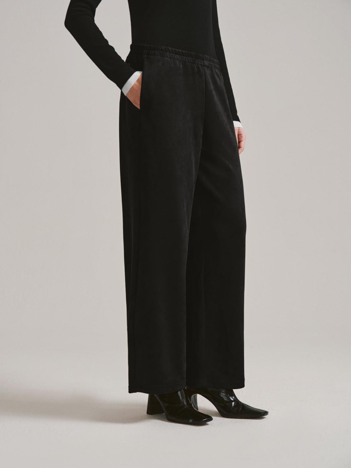 Pull On Wide Leg Pants