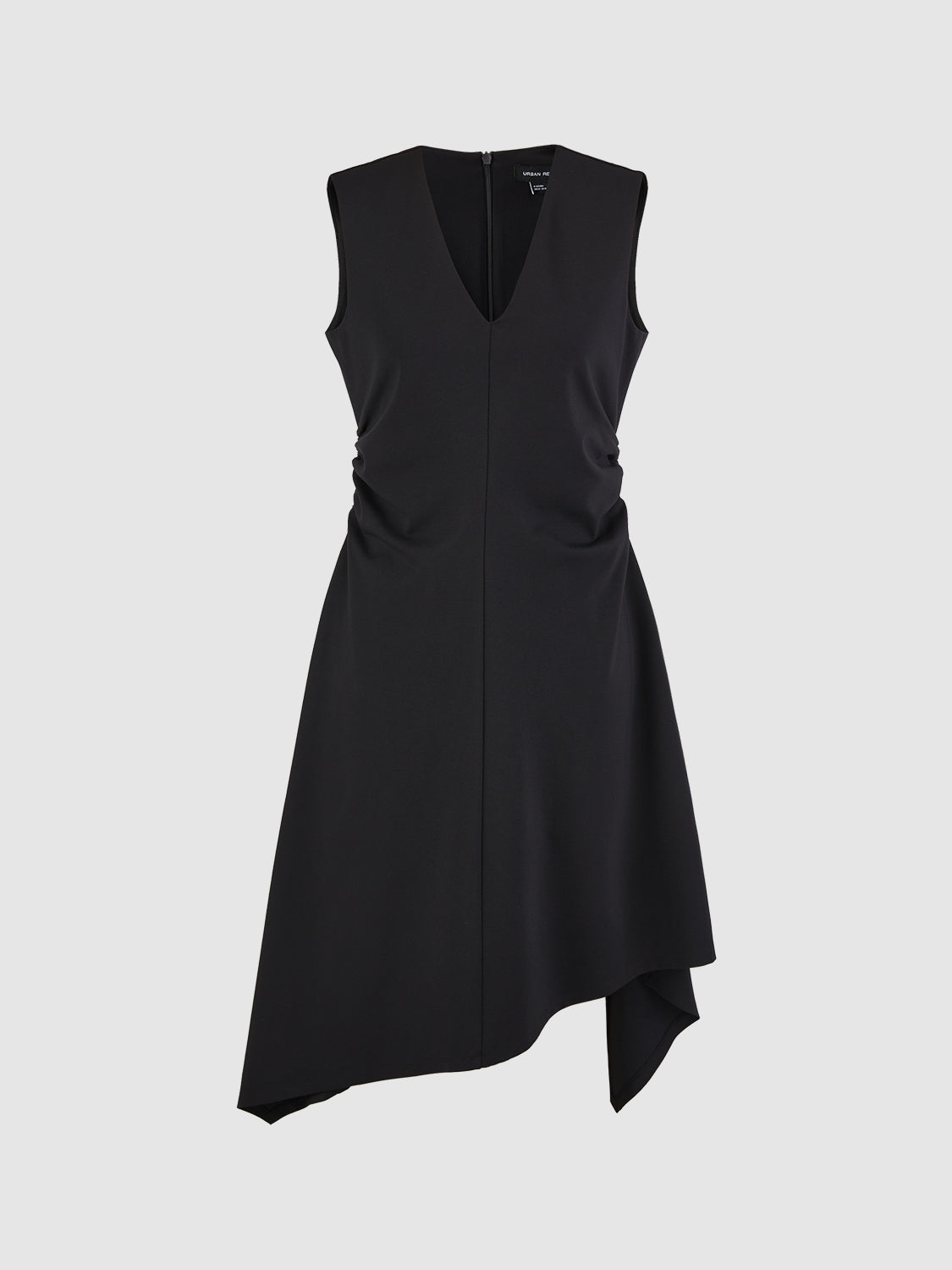 Ruched Sleeveless A-Line Dresses