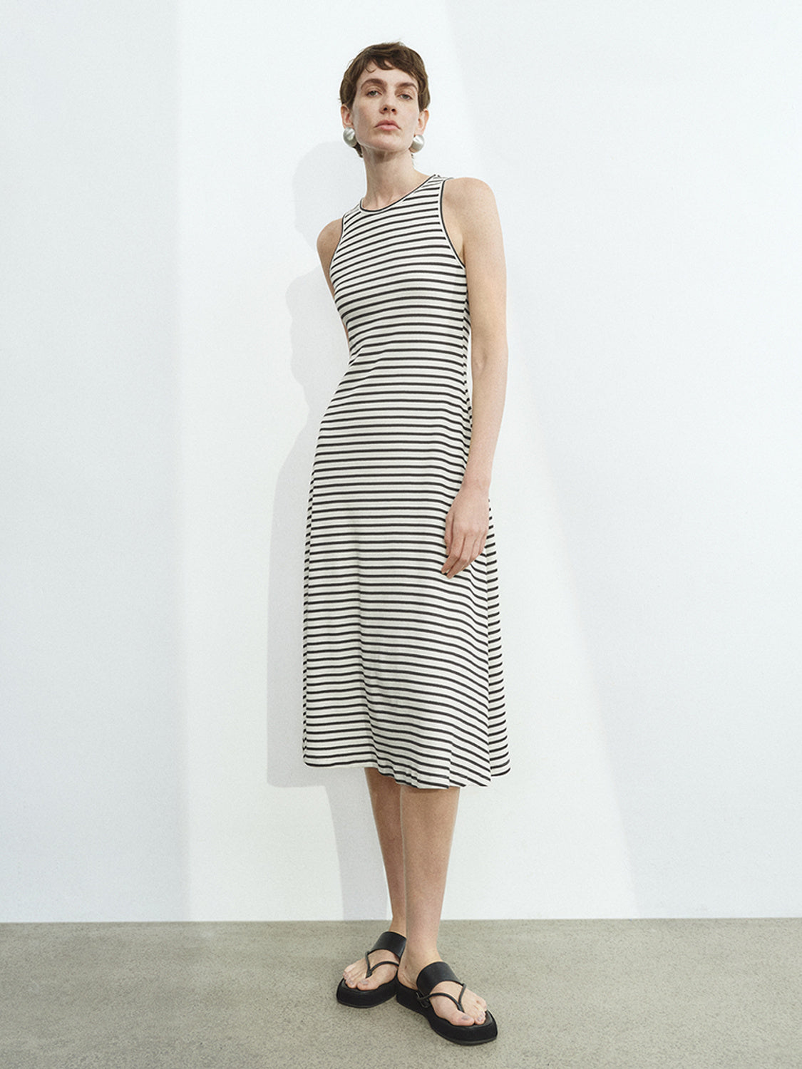 Striped Sleeveless Dresses