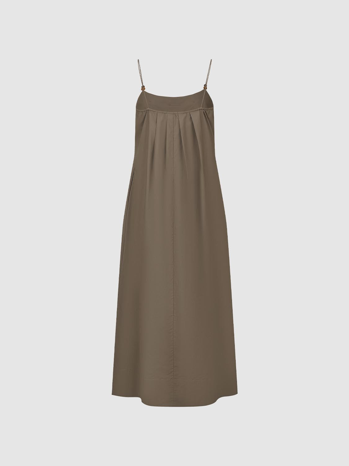 Pleated Sleeveless Straight Maxi Dresses