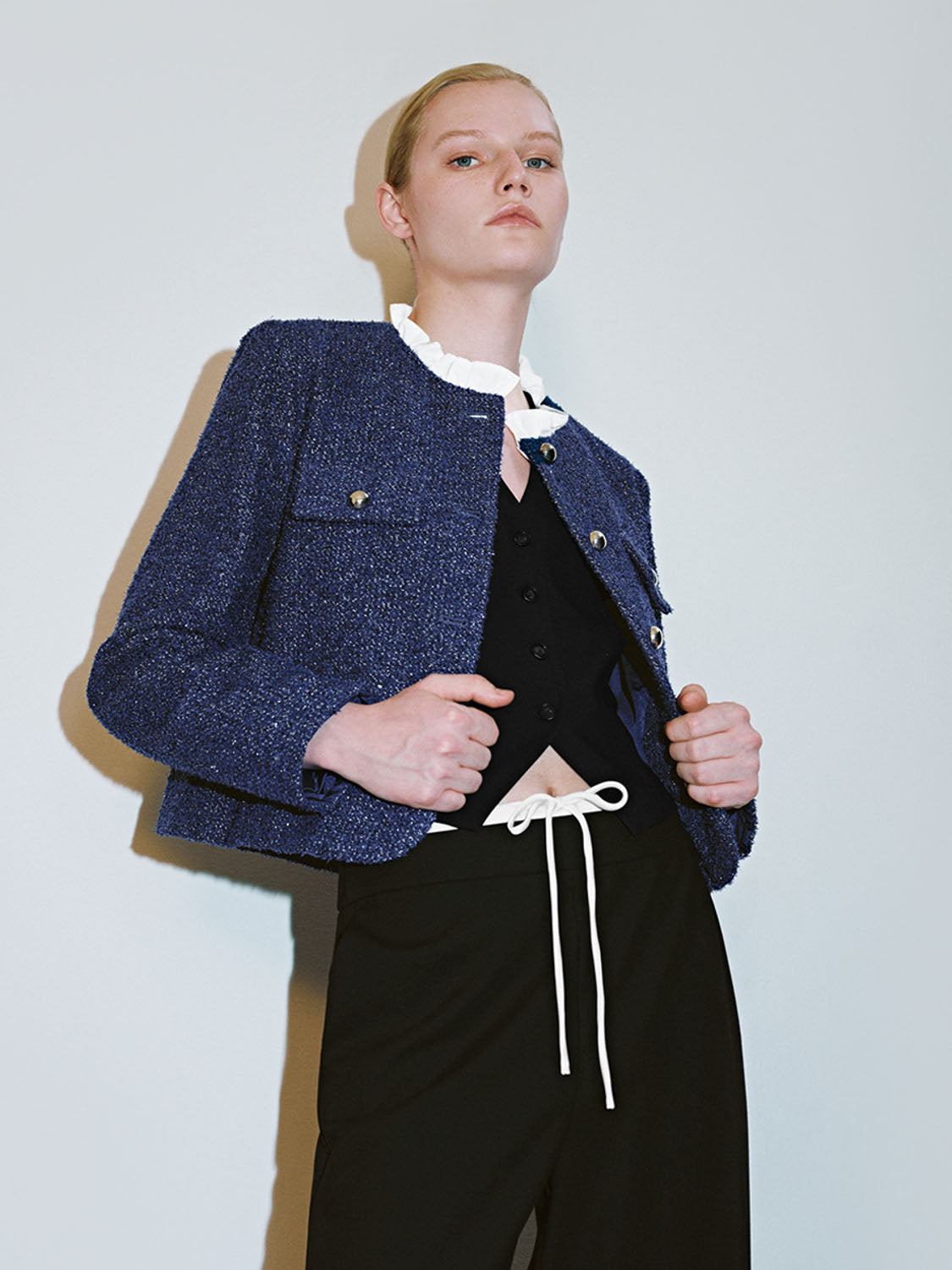 Pocket Tweed Denim Jackets