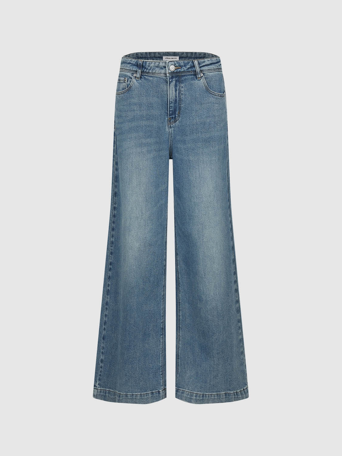 Denim Wide-Leg Pants