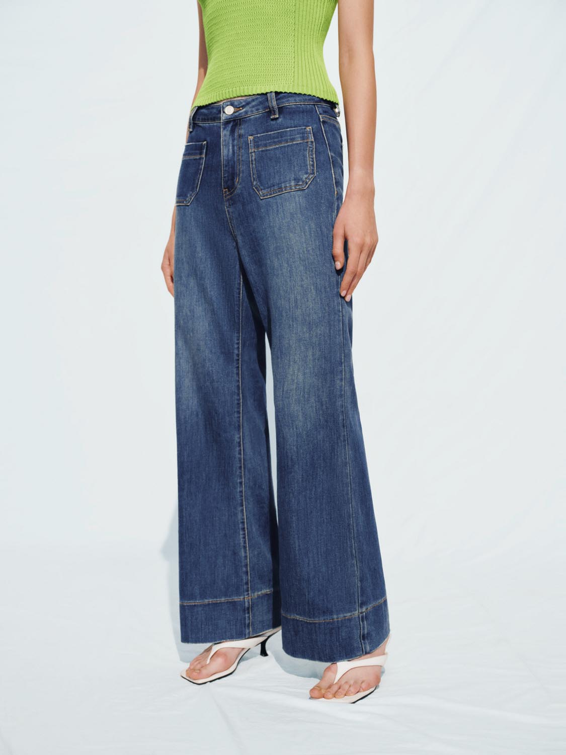 Flared Denim Jeans