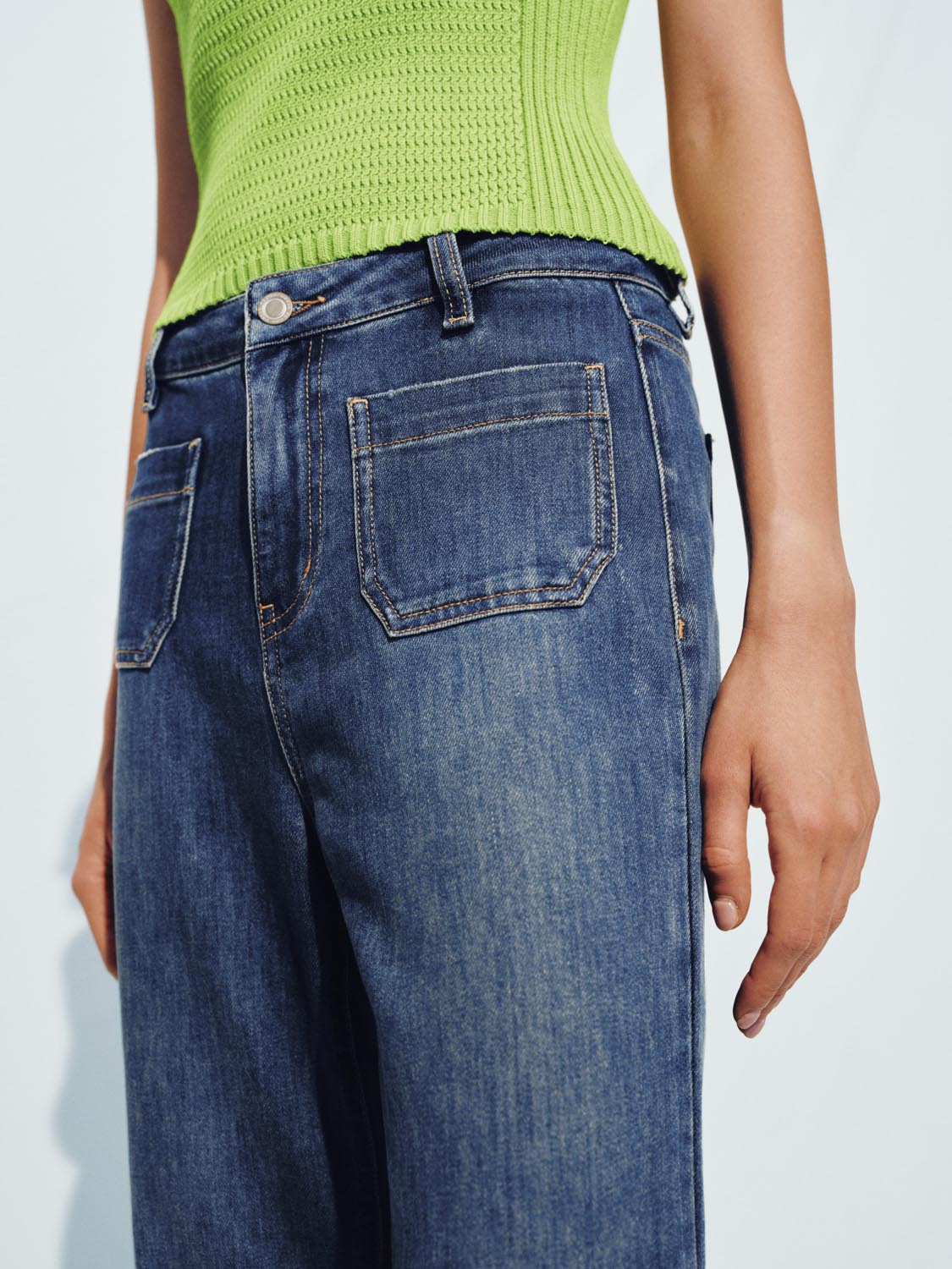 Flared Denim Jeans