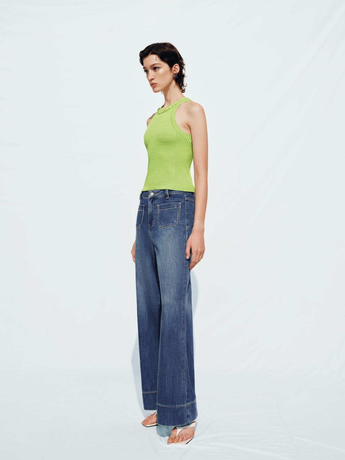 Flared Denim Jeans