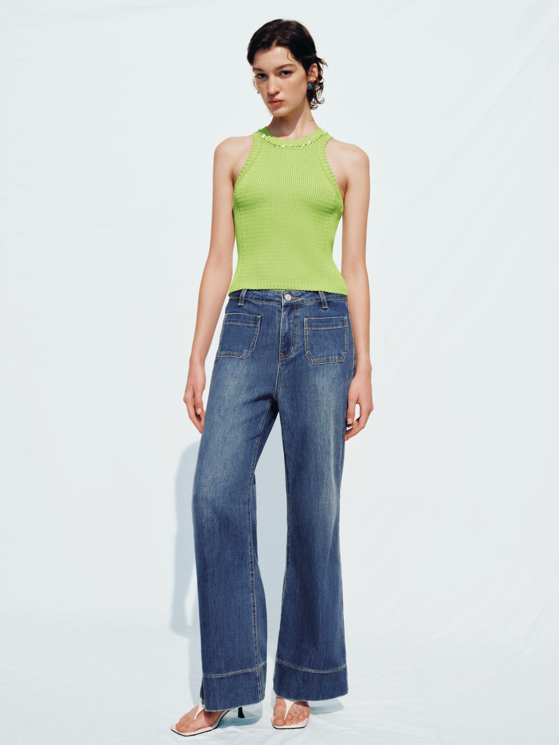 Flared Denim Jeans