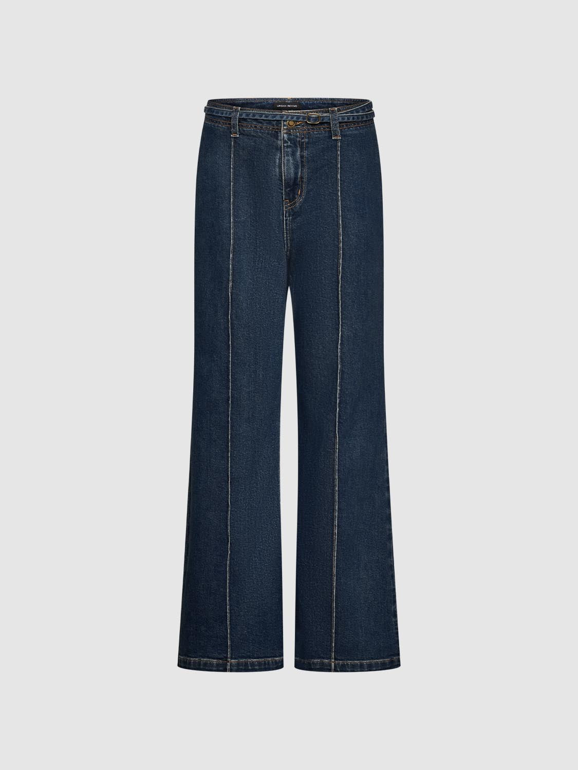 Seamed Wide Leg Jeans