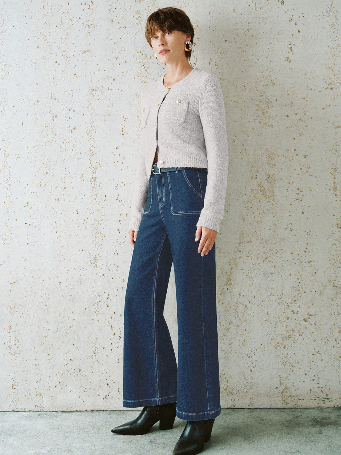 Cropped Knitted Cardigans