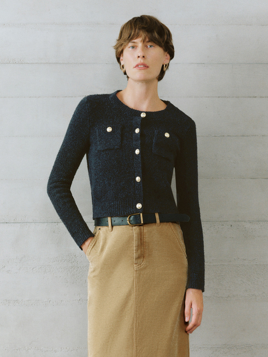 Cropped Knitted Cardigans
