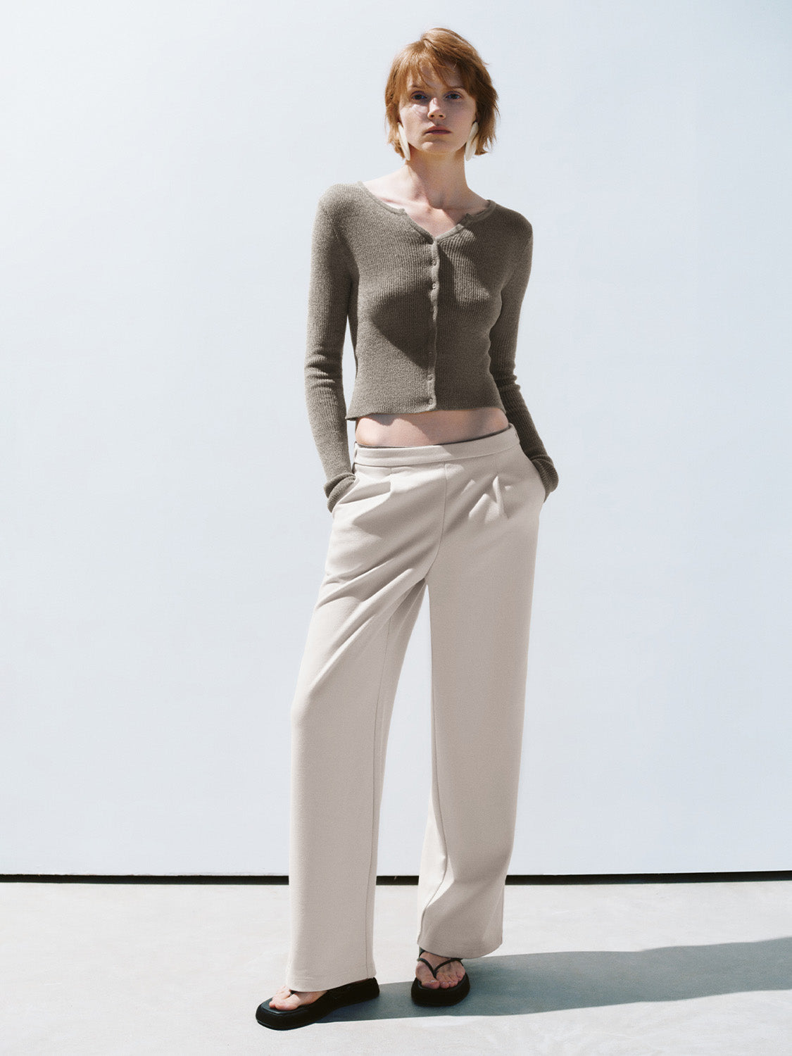 Skinny Cropped Knitted Cardigans