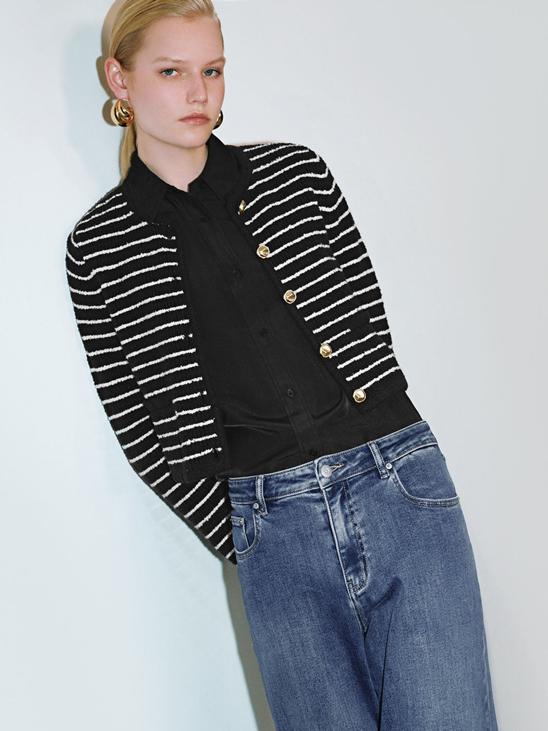 Striped Knitted Cardigans