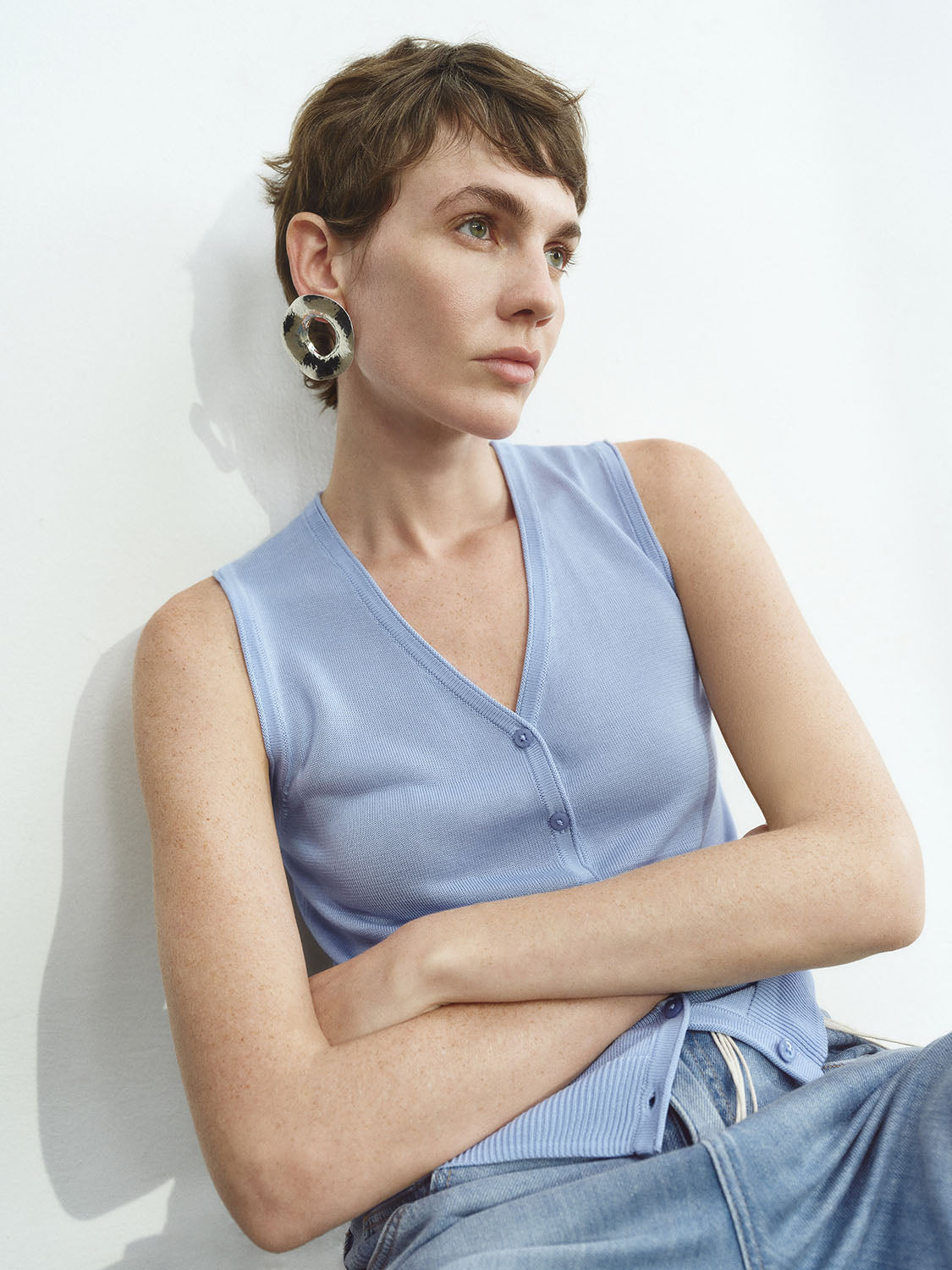 Sleeveless Knitted Cardigans