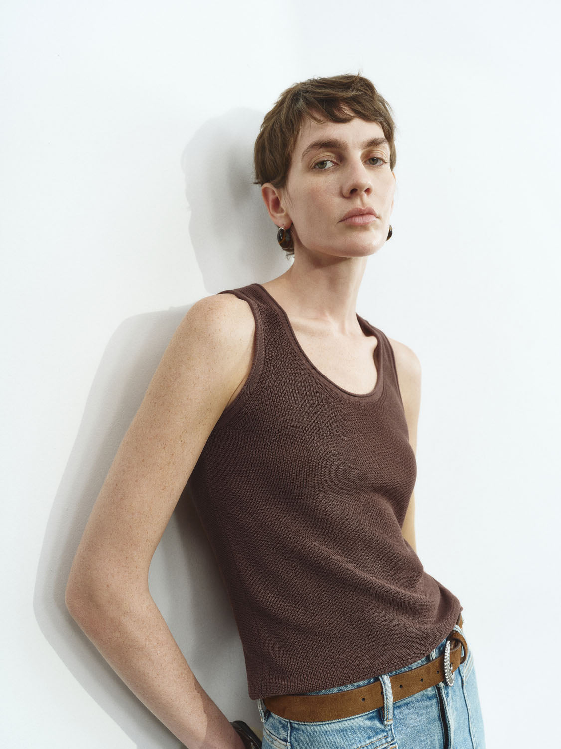 Knitted Sleeveless T-Shirts