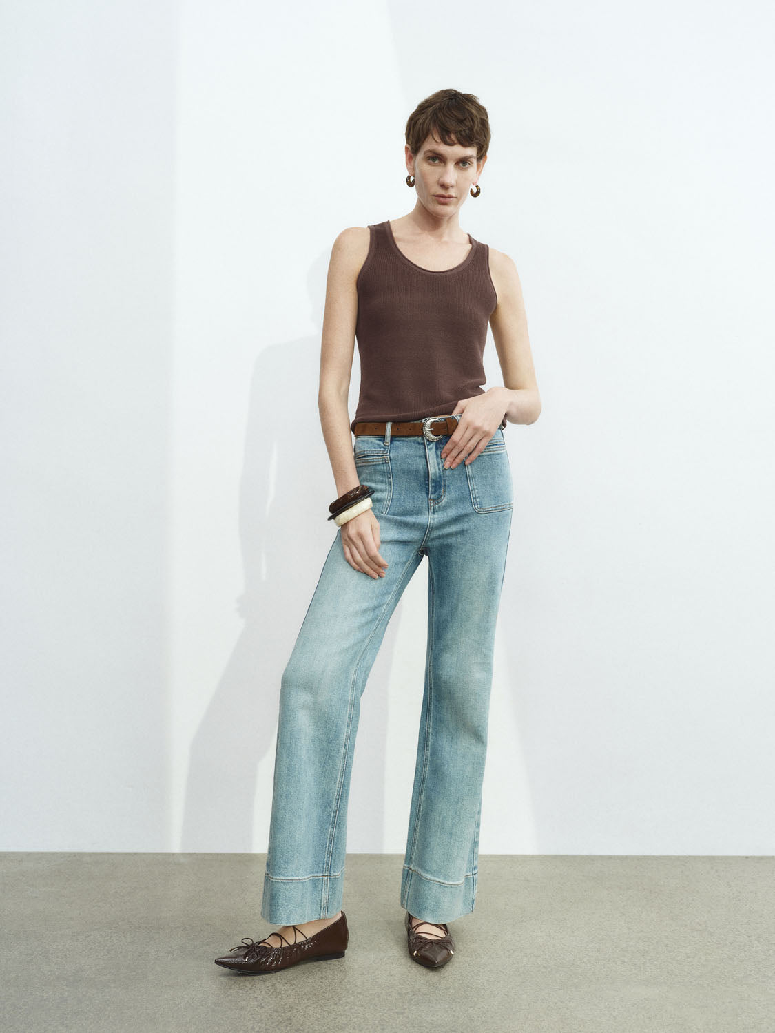 Knitted Sleeveless T-Shirts